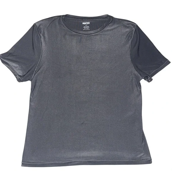 AERIE SMOOTHEZ Short Sleeve Crew Tee T Shirt in Shell Gray Small - Picture 3 of 5